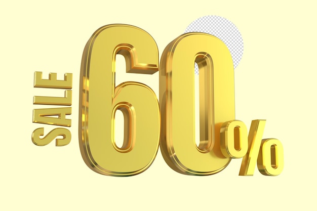 3d gold text sale