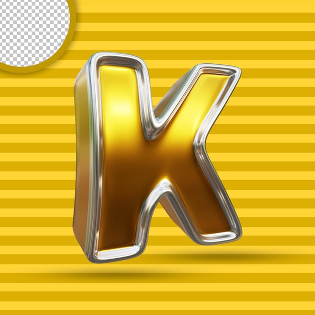 3d golden alphabet design isolated