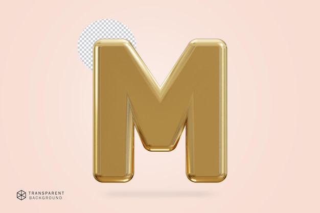 3d golden alphabet text effect