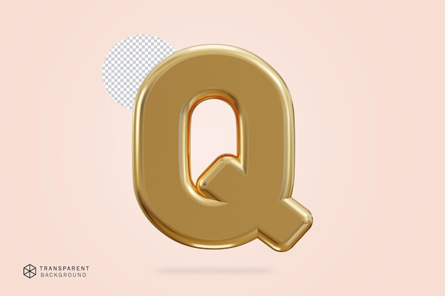 3d golden alphabet text effect