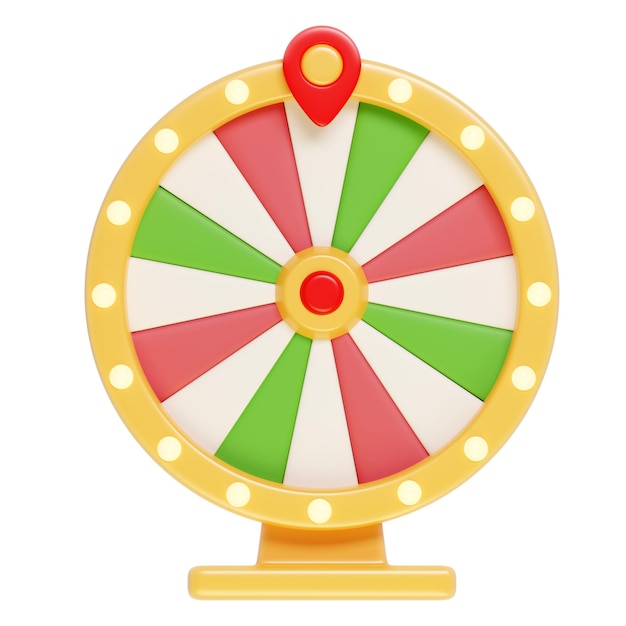 3d golden wheel of fortune for lottery game roulette