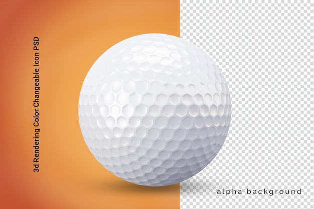 PSD 3d golf ball