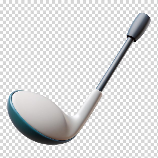 PSD 3d golf bat isolated on transparent background