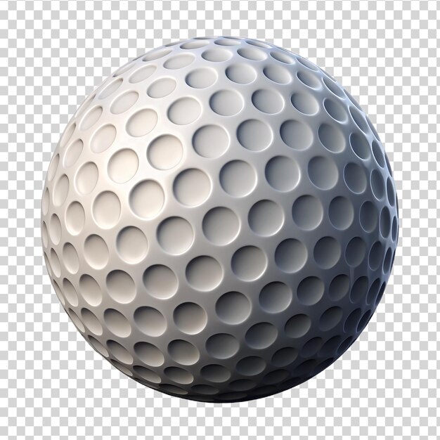 3d-golfbal geïsoleerd op een doorzichtige achtergrond