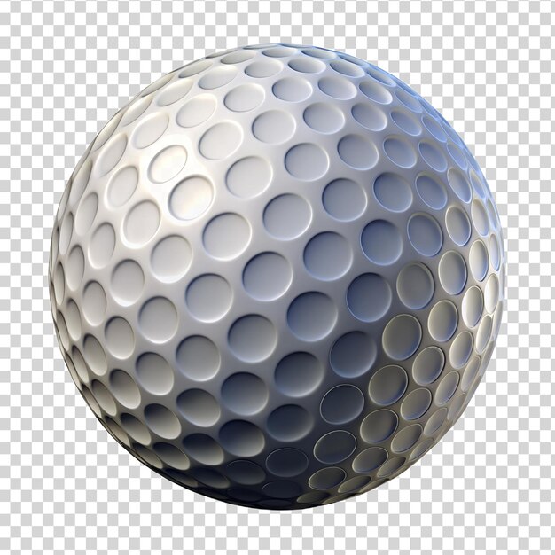 PSD 3d-golfbal geïsoleerd op een doorzichtige achtergrond