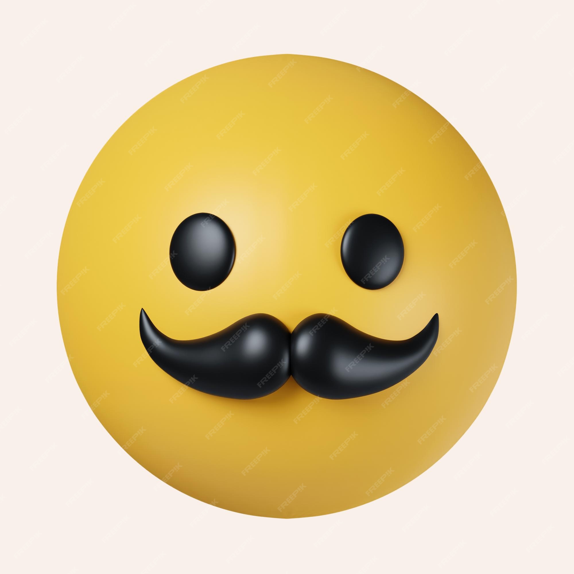 Crazy emoji isolated on white background, silly face emoticon 3d rendering  Stock Illustration