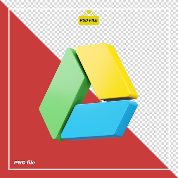 3d google drive icon