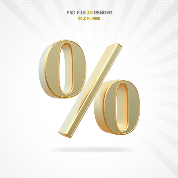 3d gouden nummerpercentage