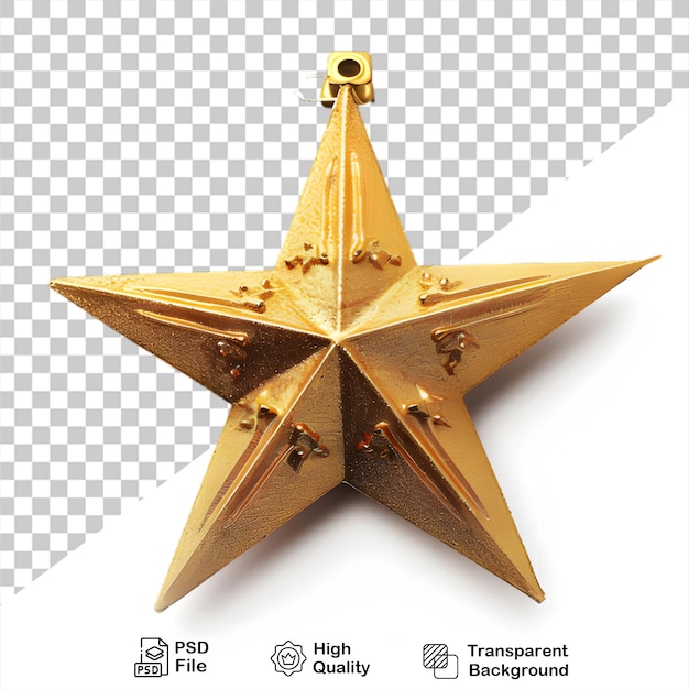 3d gouden ster png met doorzichtige achtergrond