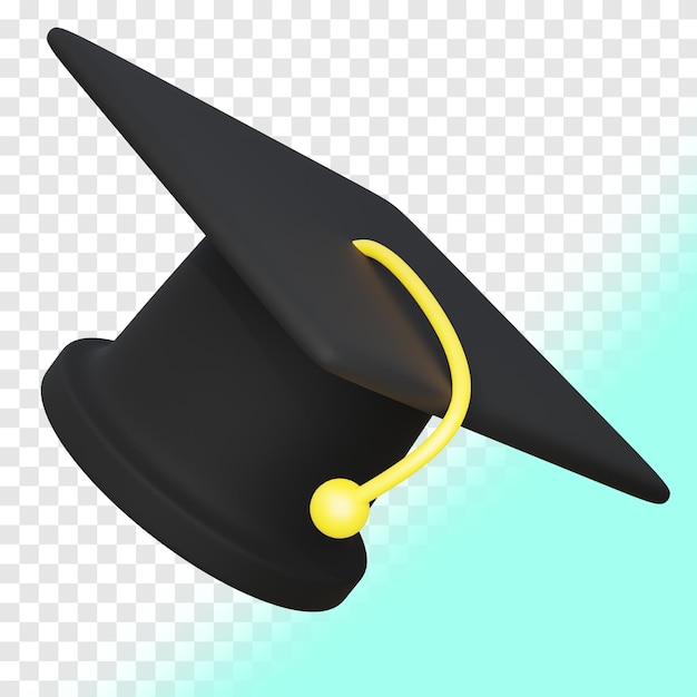 PSD 3d graduation hat