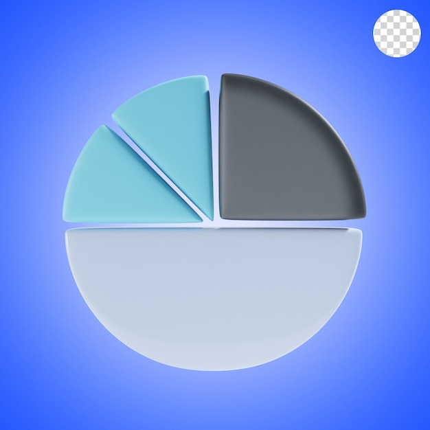 PSD 3d-grafiekpictogram