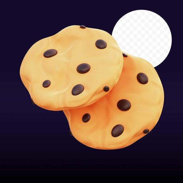 PSD 3d grafische beeldcookies