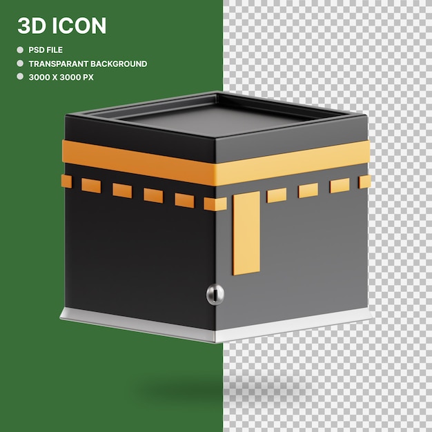 3D grafische illustratie van de Kaaba
