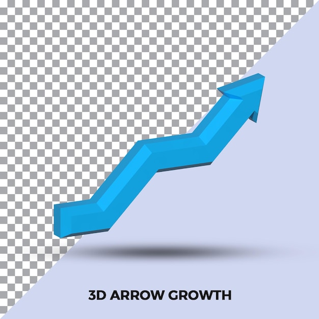 3d graph growth development improvement profit success concept