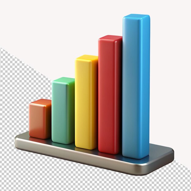 Linee grafiche 3d su sfondo trasparente