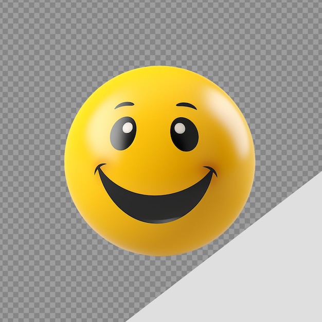 3d grappige emoji png geïsoleerd op transparante achtergrond