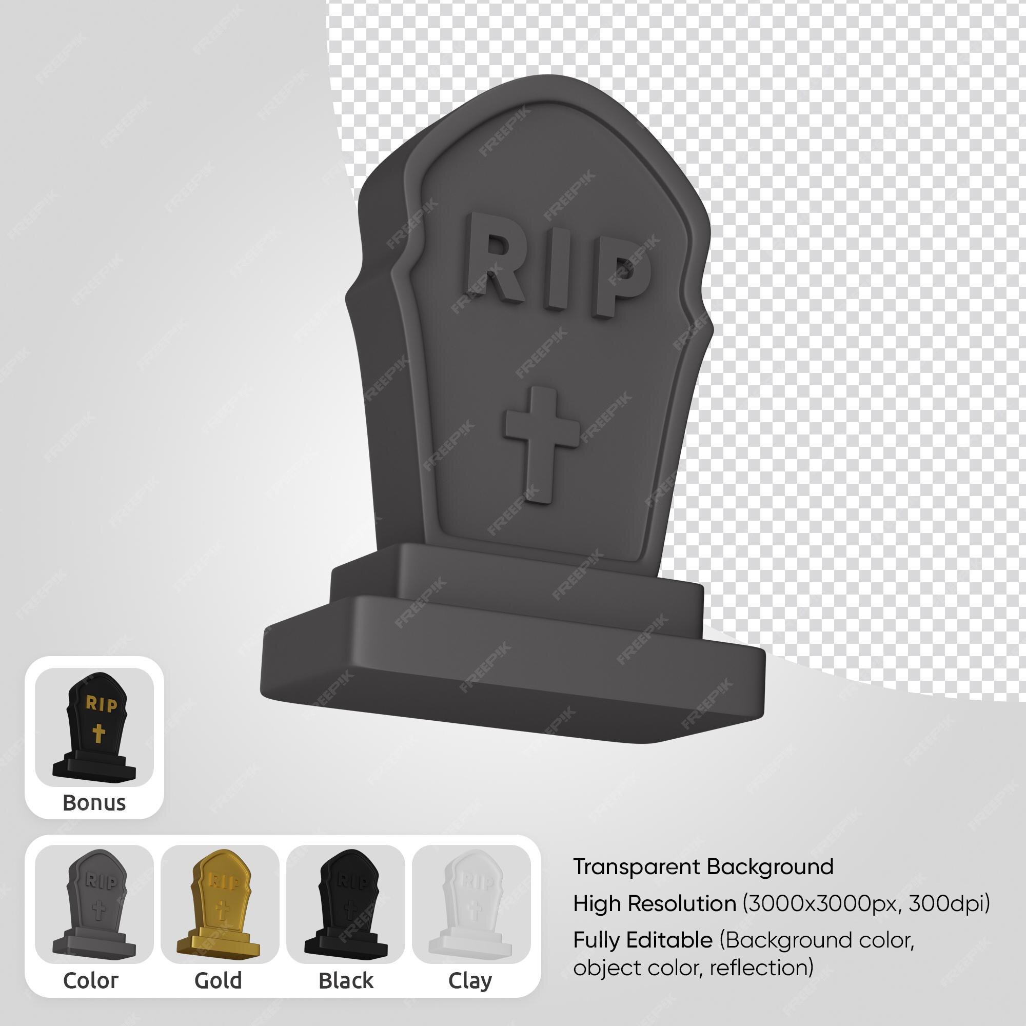 R.I.P PNG transparent image download, size: 3000x3000px