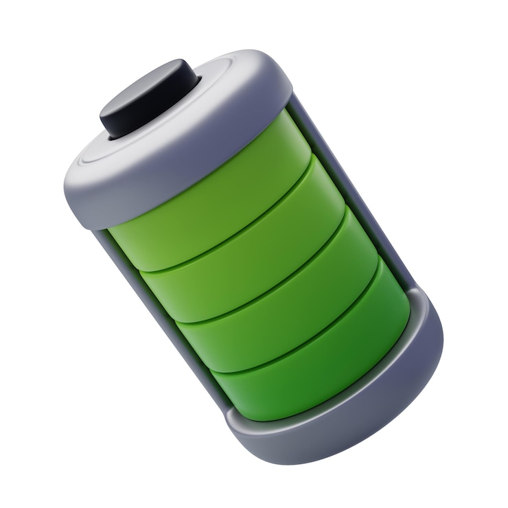 PSD 3d green ecological battery green energy clean energy environmental alternative energy concept