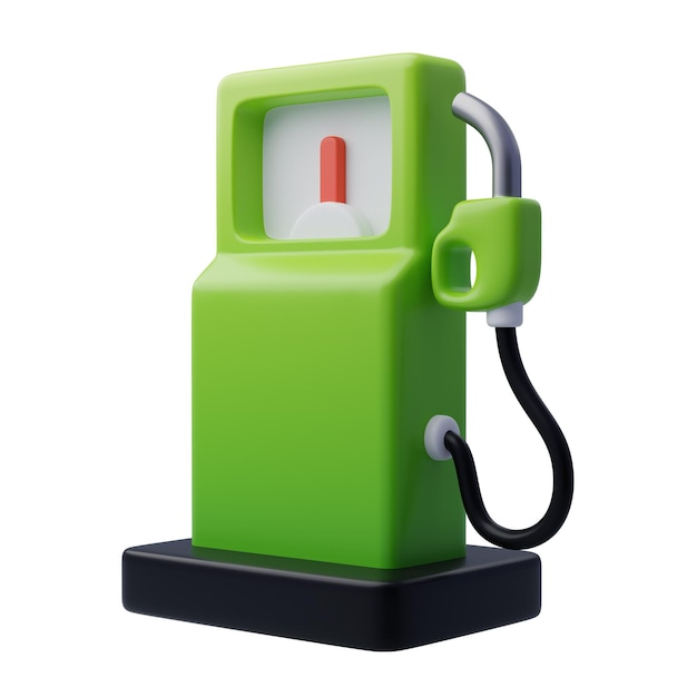 3d green gas pump green energy clean energy environmental alternative energy concept