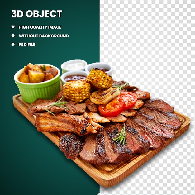 PSD 3d grilled meats