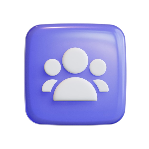 3d group user interface icons with tile cute icons high quality render