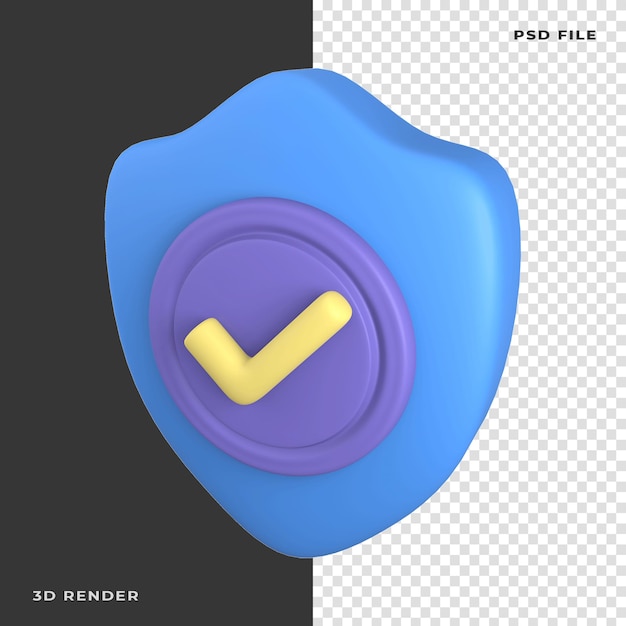 3d guarantee badge rendered on transparent background