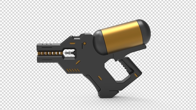 PSD 3d guns on transparent background