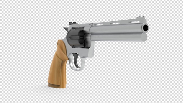 3d guns on transparent background