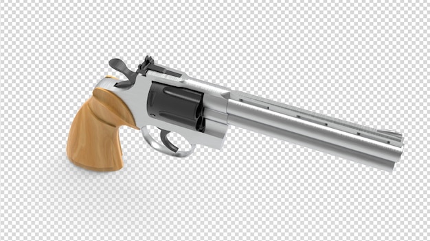 3d guns on transparent background