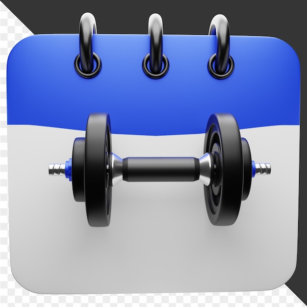 PSD 3d-gym-illustraties