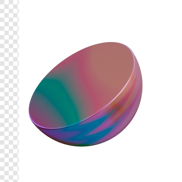 PSD 3d half sphere