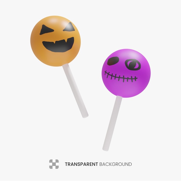 PSD 3d halloween candy