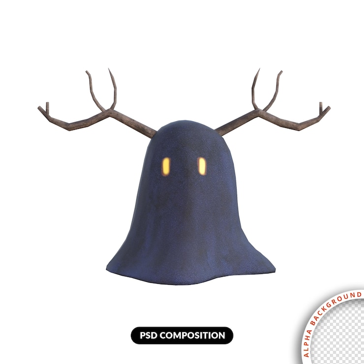 PSD 3d ハロウィン要素