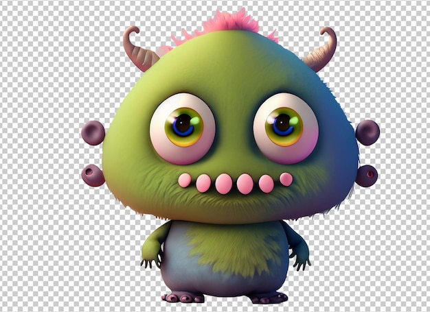 PSD 3d halloween-monster