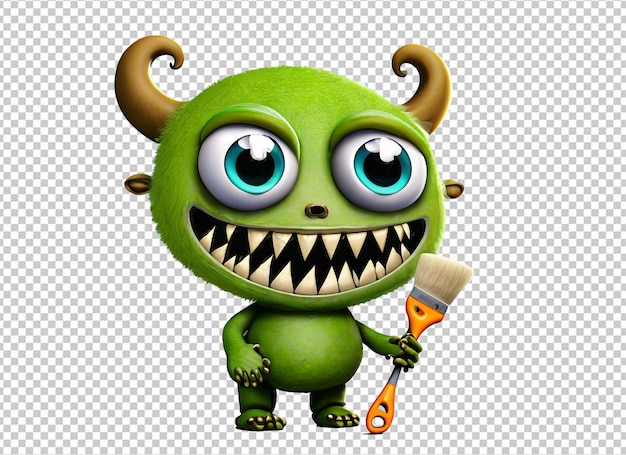 PSD 3d halloween monster