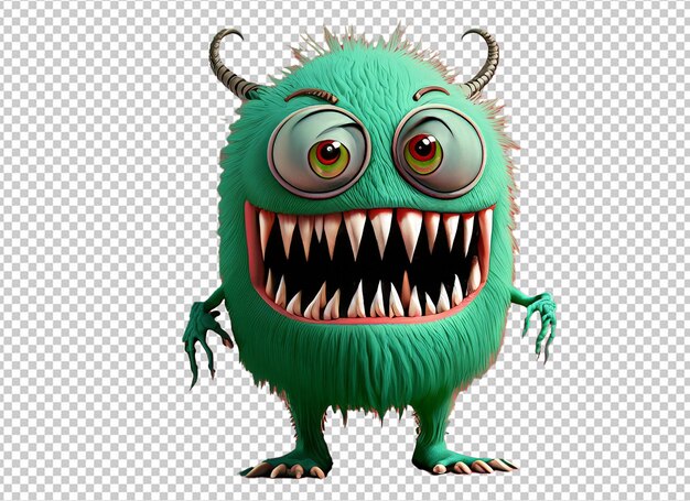 PSD 3d halloween-monster