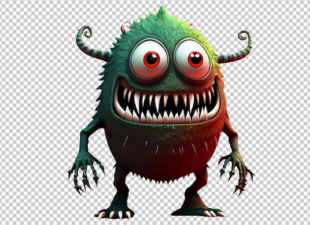 3d halloween monster