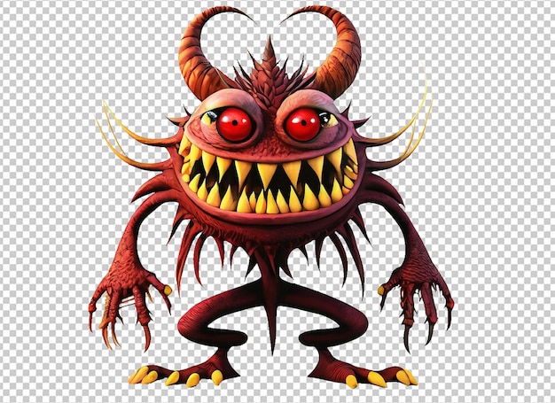PSD 3d halloween monster