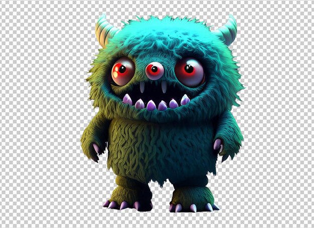 PSD 3d halloween-monster