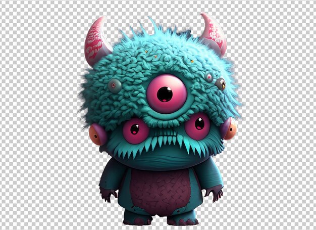 3d halloween-monster