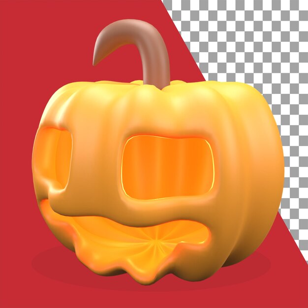 PSD 3d halloween pompoen icoon