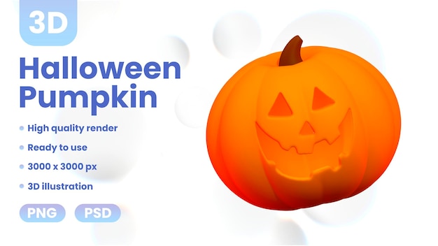 3d halloween pumpkin