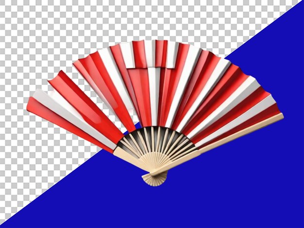 PSD 3d hand fan na przezroczystym tle