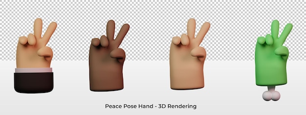 PSD 3d-hand pose vrede multiraces