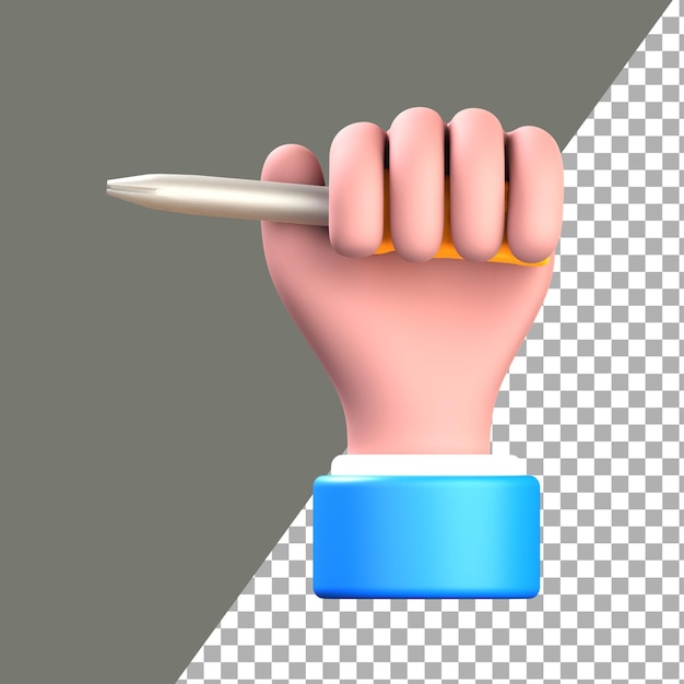 3D-рука с скребком