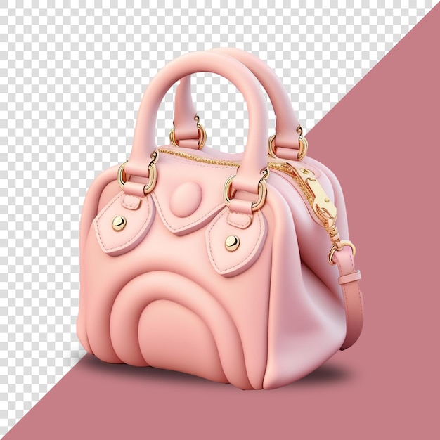 PSD 3dハンドバッグ 女性の財布 透明な背景