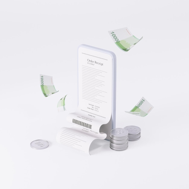 PSD 3d handbeweging financieel concept