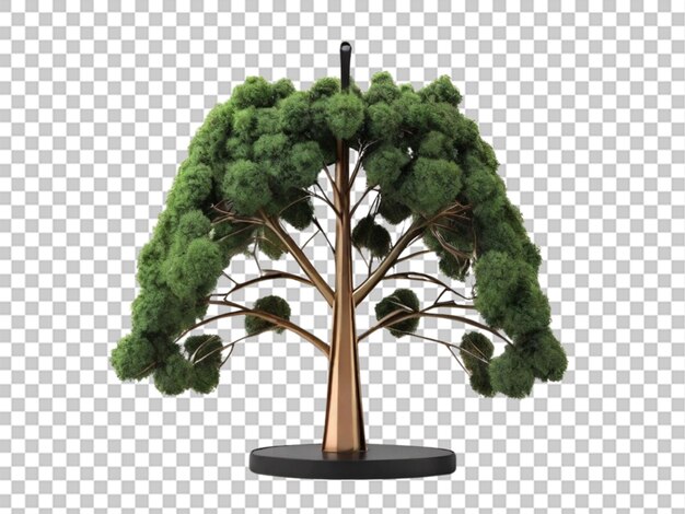 PSD 3d hanger tree na tle wight