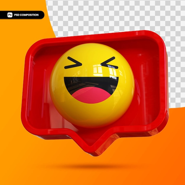 3d faccia felice gli emoji