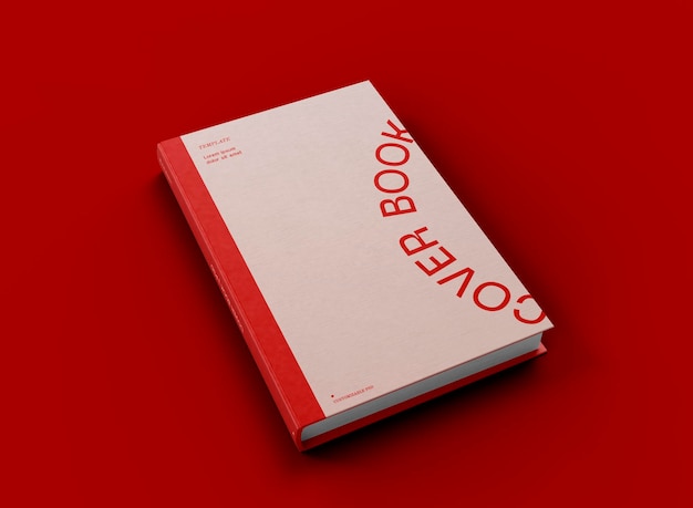 PSD 3d hardcover book mockup